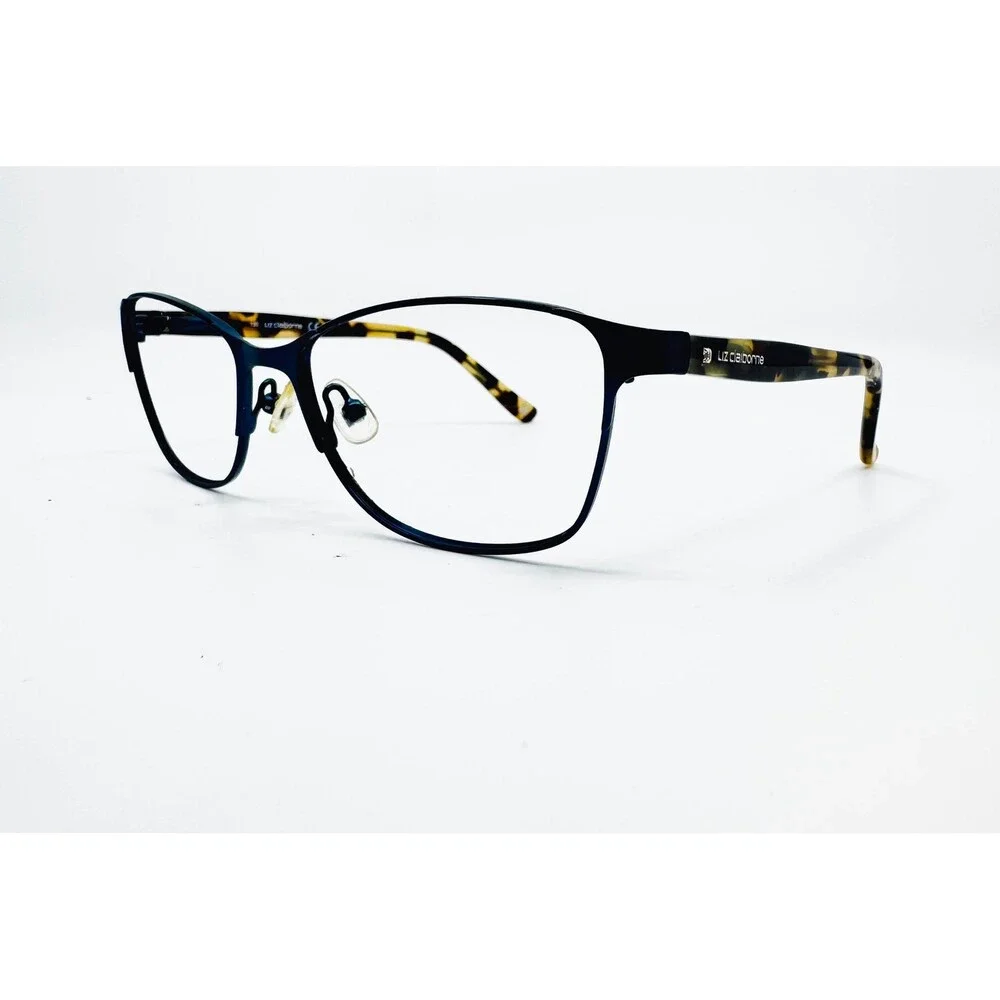 Liz Claiborne Eyeglasses Womens Blue Tortoise L617 ODA4 53-16-130 Full Rim Frame